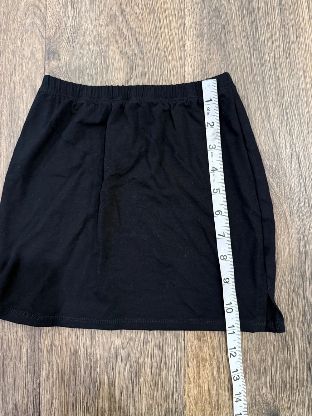 her pony black bodycon skirt